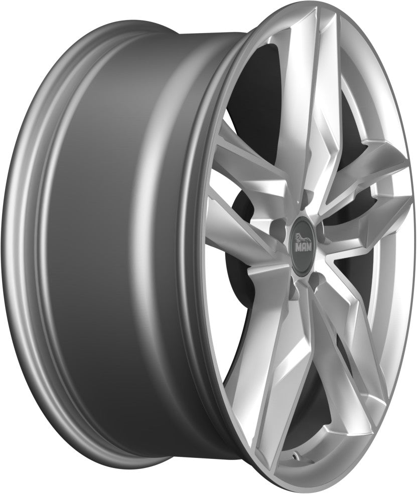 MAM RS3 silver painted Alufelge 8.5x19 Zoll ET45 LK 5x114.3 ML72.6 – Bild 4