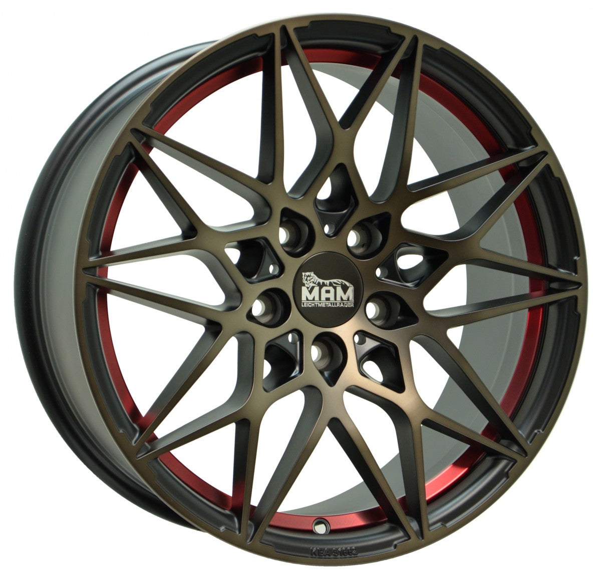 MAM B2 bronze red inside Alufelge 8x18 Zoll ET35 LK 5x120 ML72.6