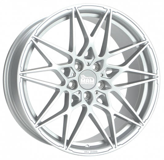 MAM B2 silver painted Alufelge 8.5x20 Zoll ET30 LK 5x112 ML72.6