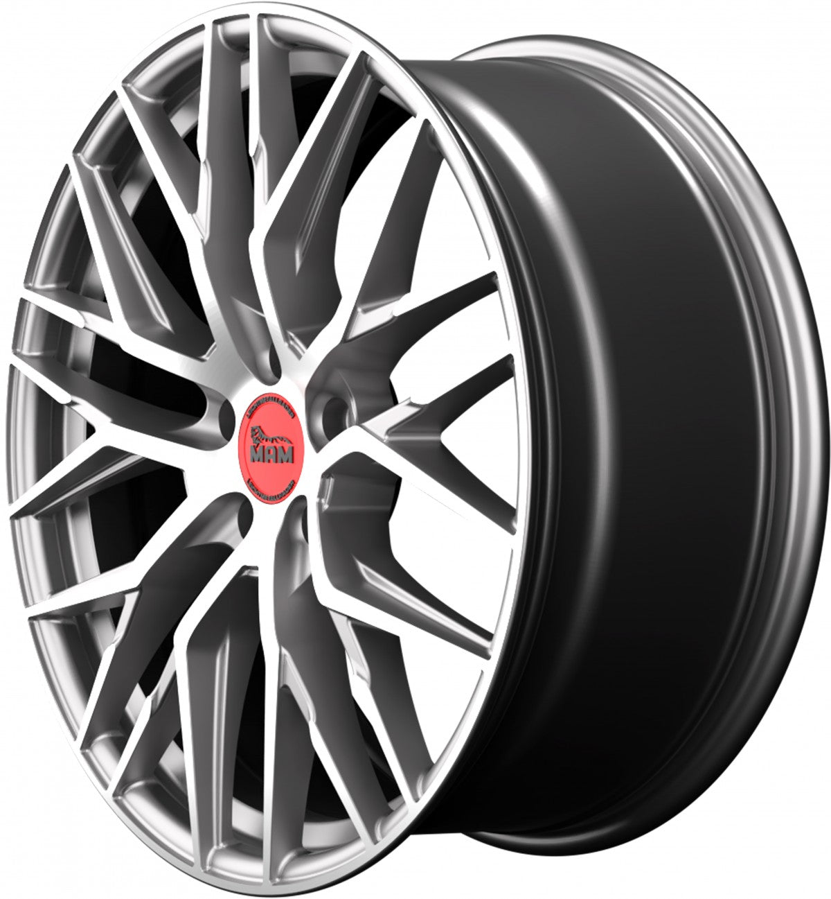 MAM RS4 palladium front polish Alufelge 8.5x19 Zoll ET45 LK 5x108 ML72.6 – Bild 7