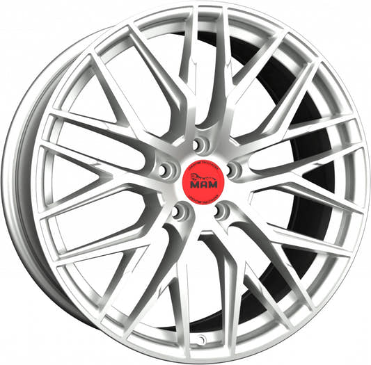 MAM RS4 matt silver painted Alufelge 8.5x19 Zoll ET35 LK 5x120 ML72.6