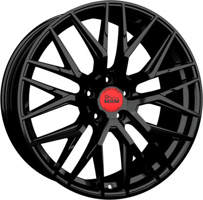 MAM RS4 black painted Alufelge 8x18 Zoll ET45 LK 5x108 ML72.6