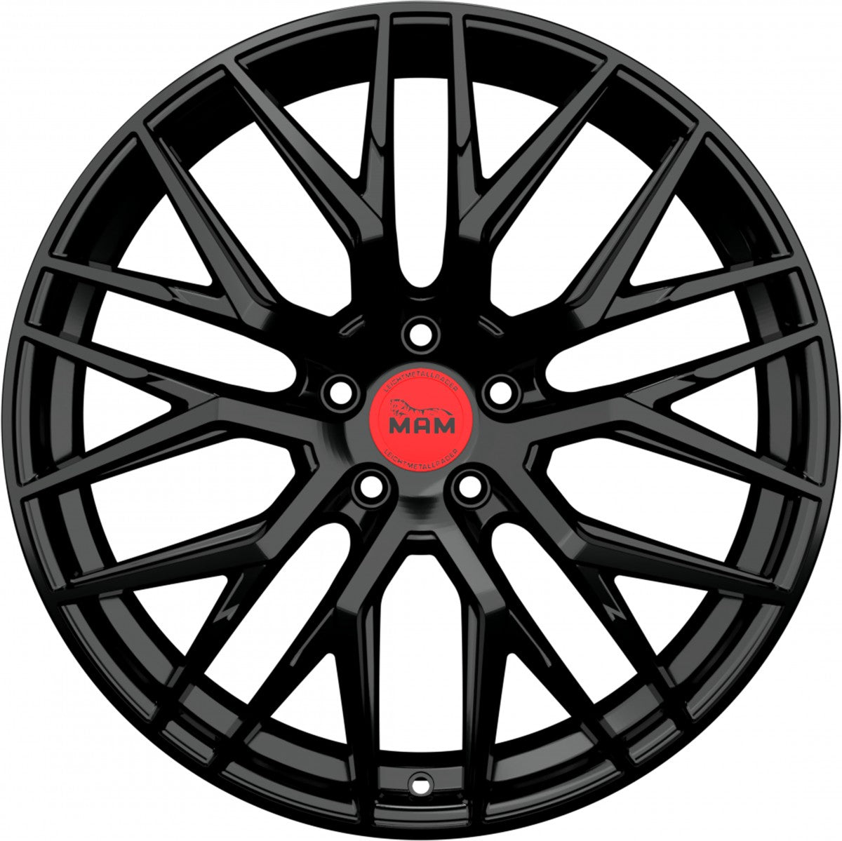 MAM RS4 black painted Alufelge 8x18 Zoll ET45 LK 5x108 ML72.6 – Bild 2
