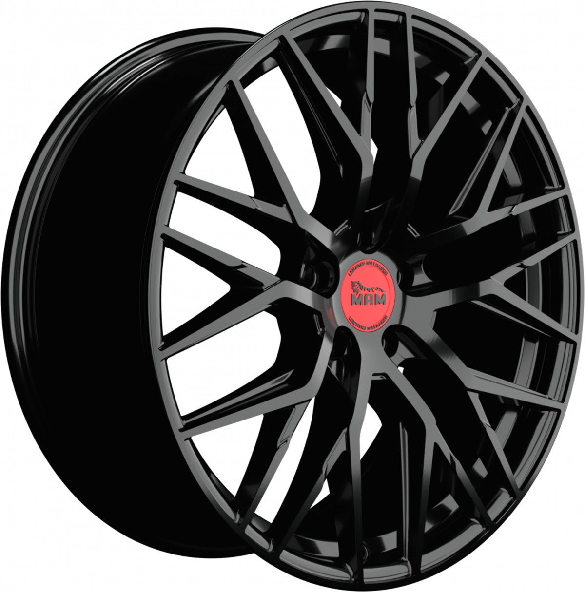 MAM RS4 black painted Alufelge 8x18 Zoll ET45 LK 5x108 ML72.6 – Bild 3