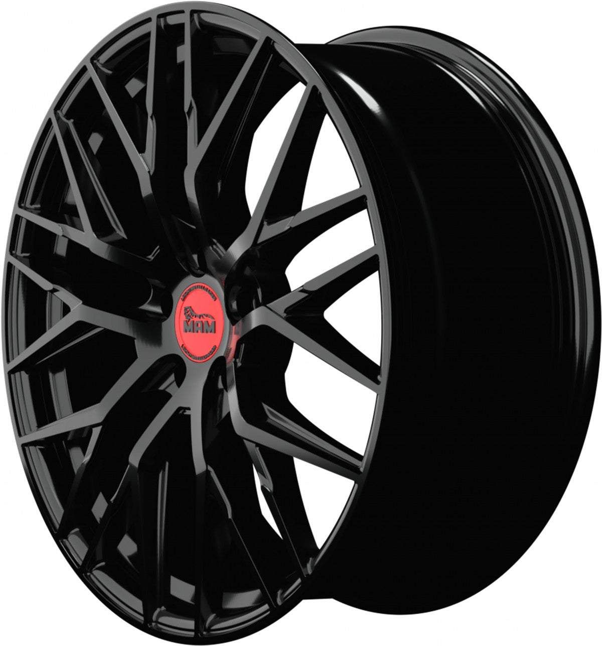 MAM RS4 black painted Alufelge 8x18 Zoll ET45 LK 5x108 ML72.6 – Bild 7