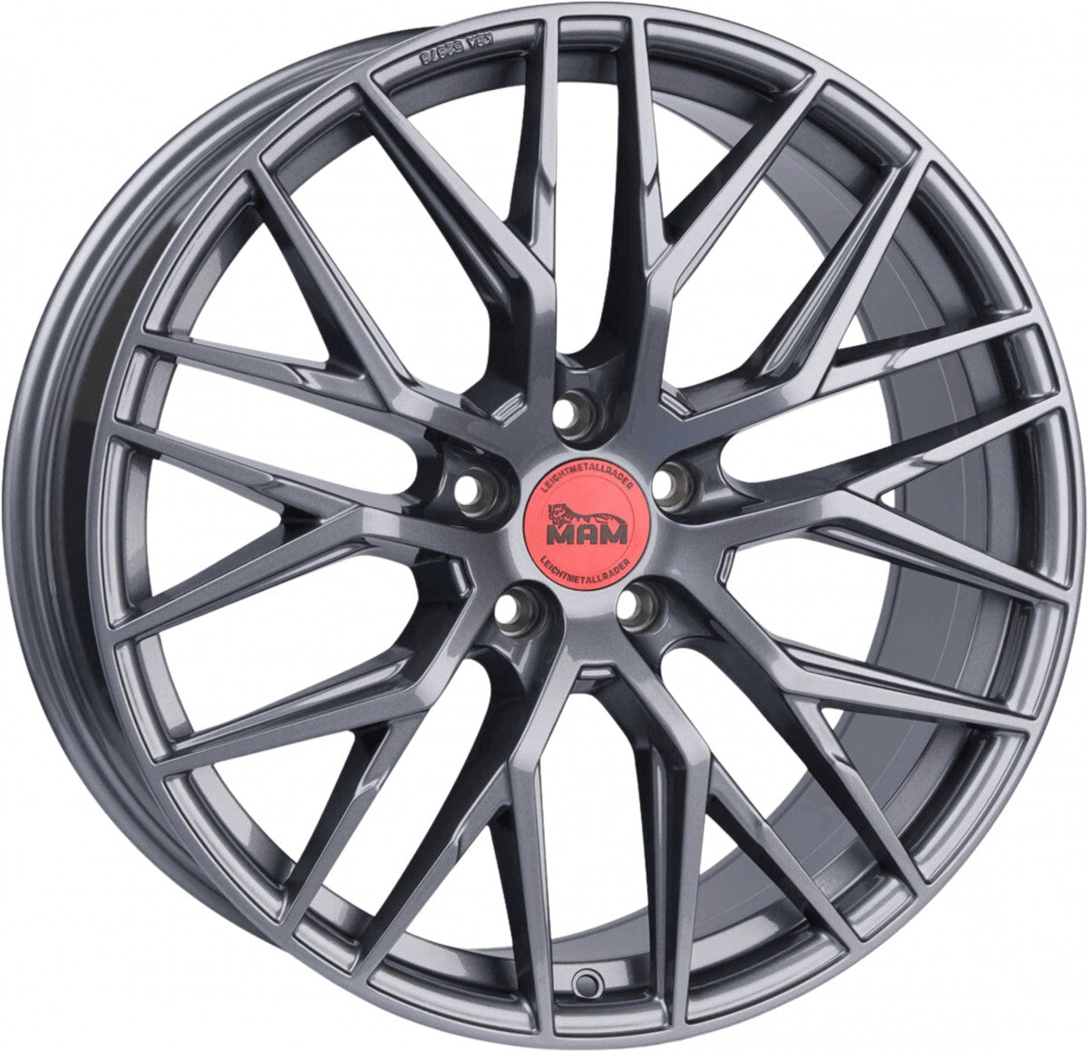 MAM RS4 palladium painted Alufelge 8x18 Zoll ET45 LK 5x108 ML72.6