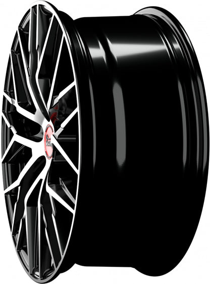 MAM RS4 black front polish Alufelge 8x18 Zoll ET30 LK 5x112 ML72.6 – Bild 8