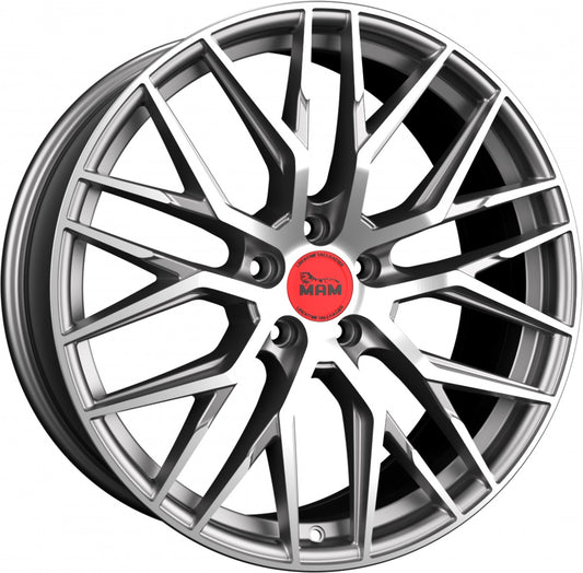 MAM RS4 palladium front polish Alufelge 8x18 Zoll ET35 LK 5x120 ML72.6