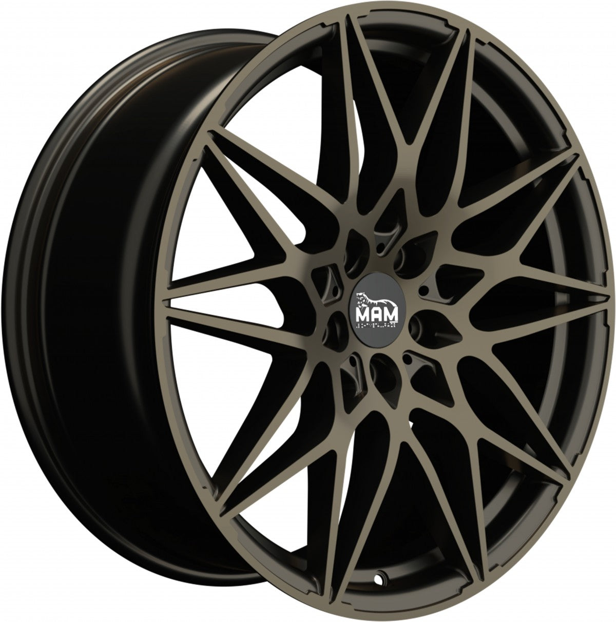 MAM B2 matt black bronze Alufelge 8x18 Zoll ET30 LK 5x112 ML72.6 – Bild 3