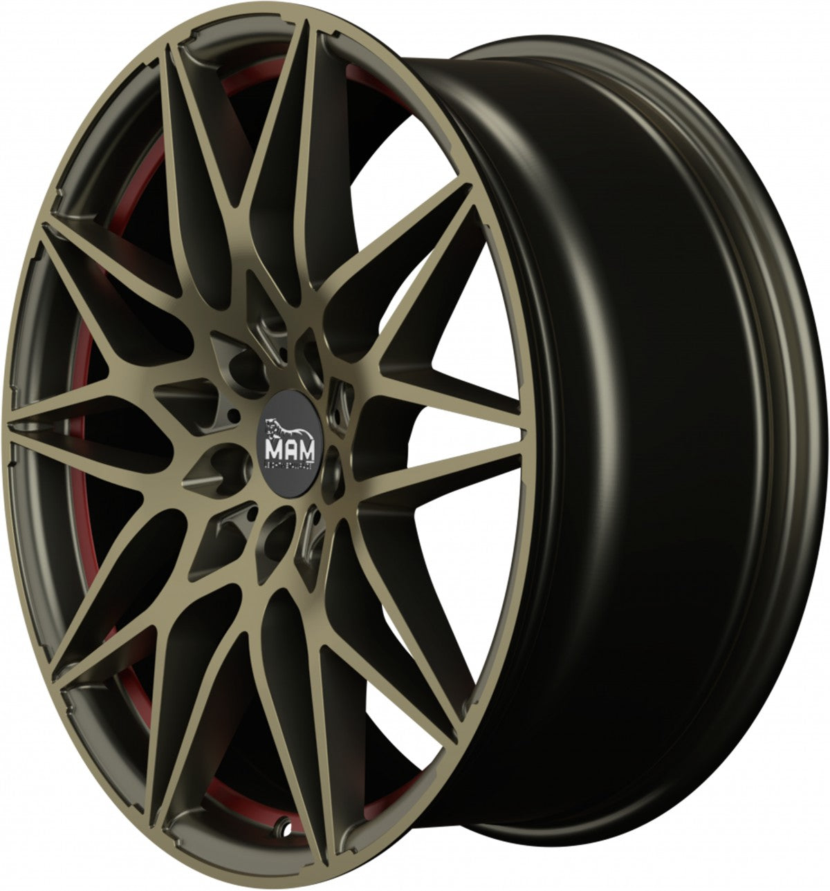 MAM B2 bronze red inside Alufelge 8.5x20 Zoll ET45 LK 5x112 ML72.6 – Bild 7
