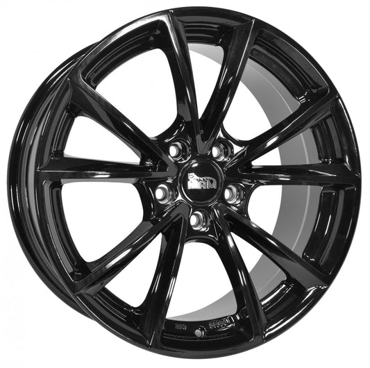 MAM A5 black painted Alufelge 8x18 Zoll ET45 LK 5x112 ML66.6