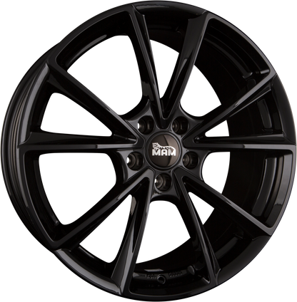 MAM A5 black painted Alufelge 8x18 Zoll ET45 LK 5x112 ML66.6 – Bild 4