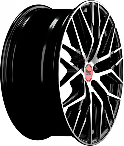 MAM RS4 black front polish Alufelge 8.5x20 Zoll ET45 LK 5x108 ML72.6 – Bild 4
