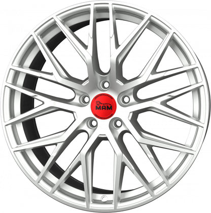 MAM RS4 matt silver painted Alufelge 8.5x20 Zoll ET45 LK 5x108 ML72.6 – Bild 5