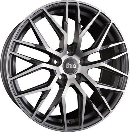 MAM RS4 Palladium Front Polish (PFP) Alufelge 8.5x20 Zoll ET45 LK 5x114.3 ML72.6 – Bild 2