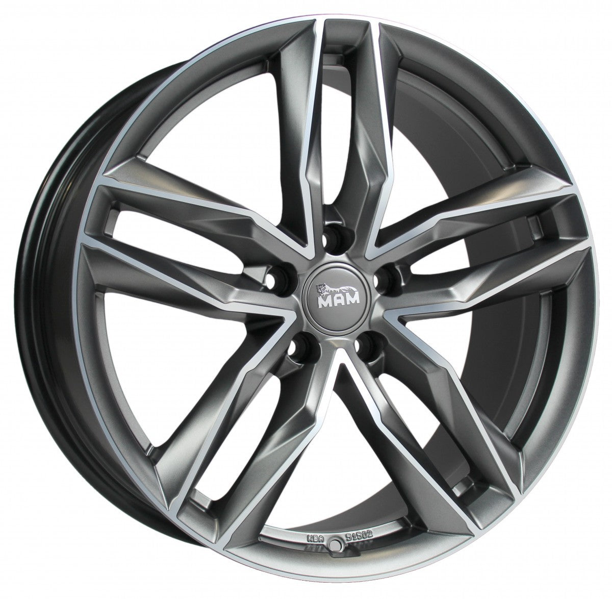 MAM RS3 palladium front polish Alufelge 8.5x20 Zoll ET30 LK 5x112 ML66.6
