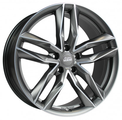 MAM RS3 palladium front polish Alufelge 8.5x20 Zoll ET30 LK 5x112 ML66.6