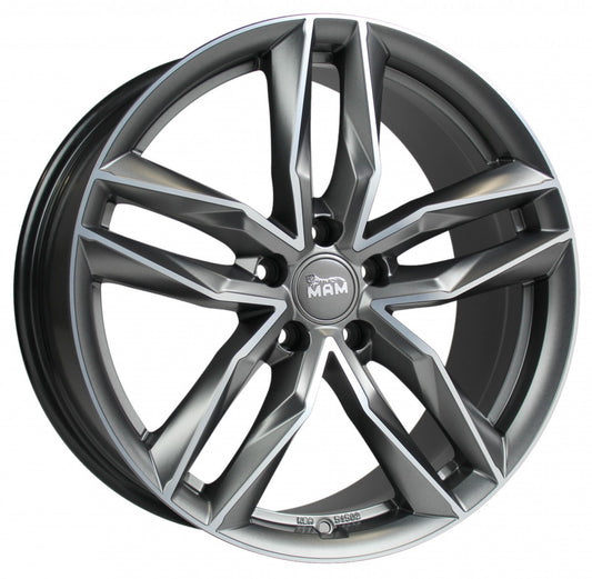 MAM RS3 palladium front polish Alufelge 8.5x20 Zoll ET30 LK 5x112 ML66.6