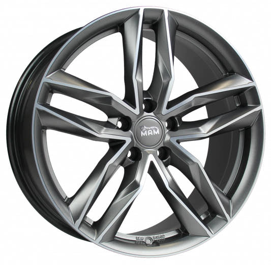 MAM RS3 palladium front polish Alufelge 8.5x20 Zoll ET30 LK 5x112 ML66.6