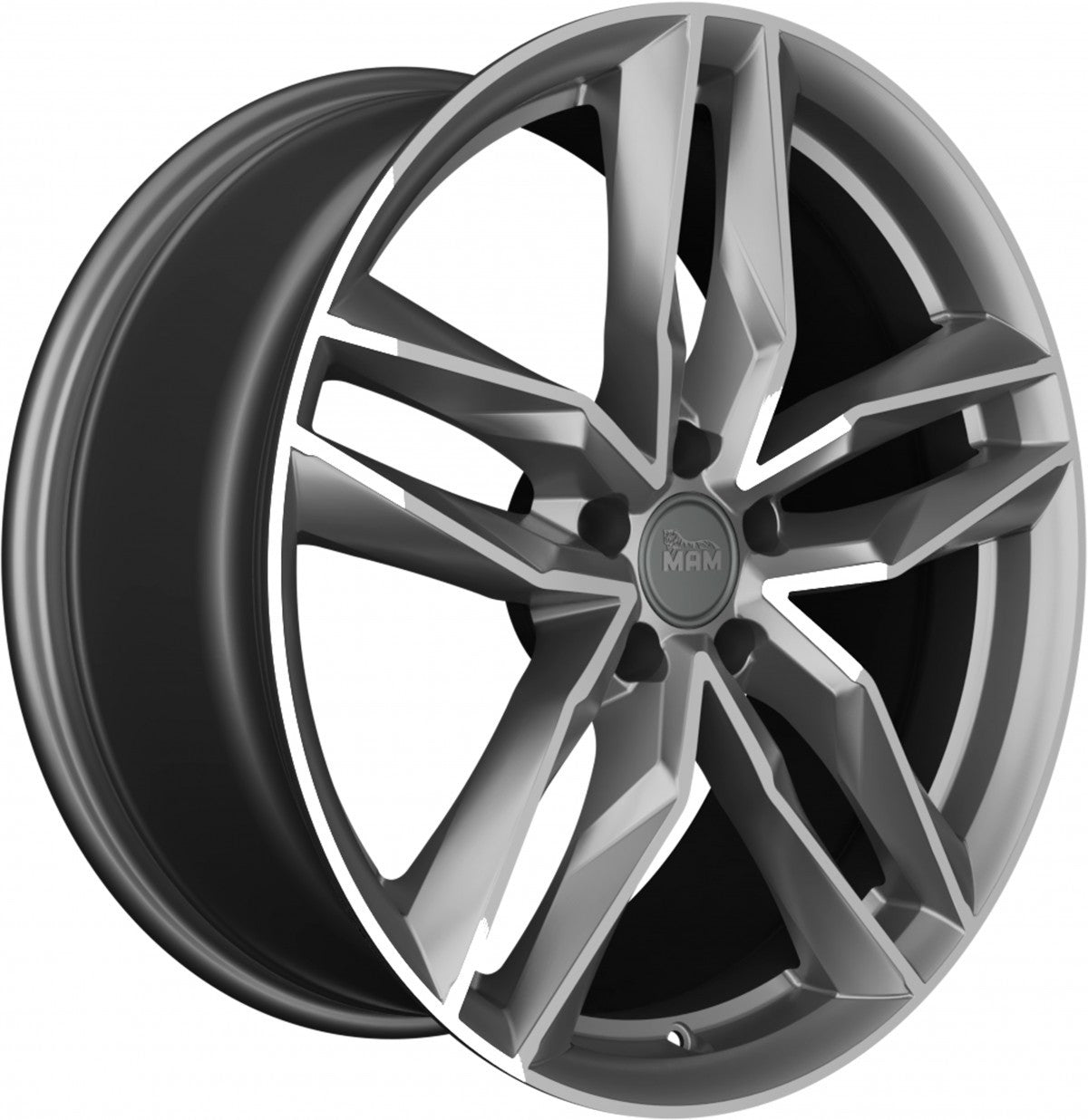 MAM RS3 palladium front polish Alufelge 8.5x20 Zoll ET30 LK 5x112 ML66.6 – Bild 3