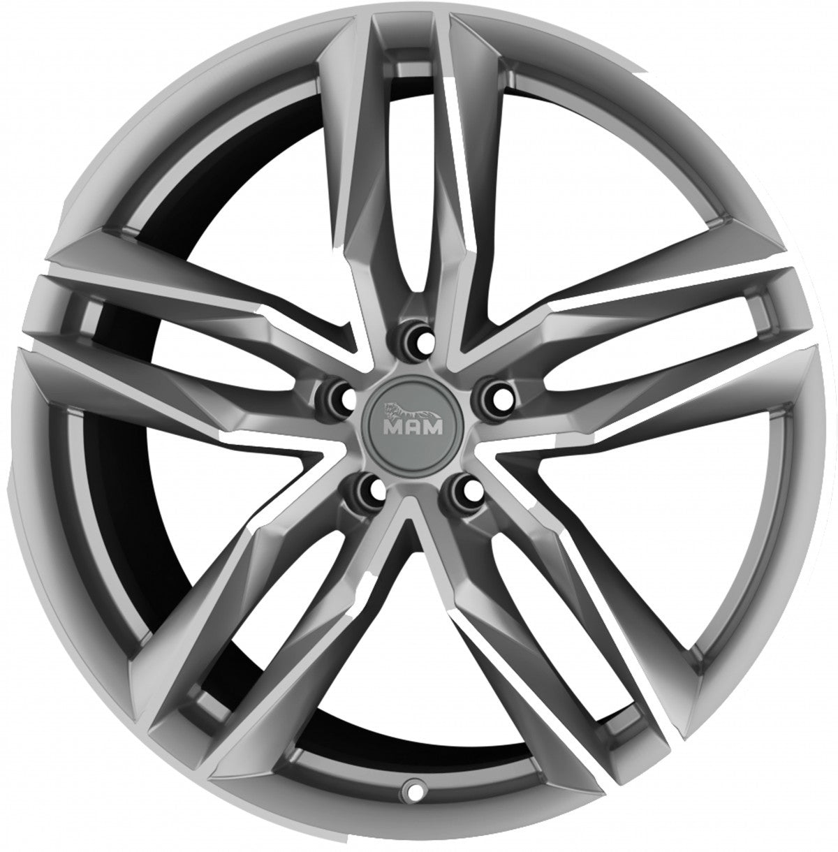 MAM RS3 palladium front polish Alufelge 8.5x20 Zoll ET30 LK 5x112 ML66.6 – Bild 5