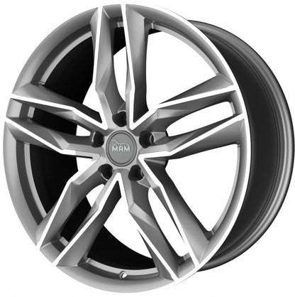 MAM RS3 palladium front polish Alufelge 8.5x20 Zoll ET30 LK 5x112 ML66.6 – Bild 6