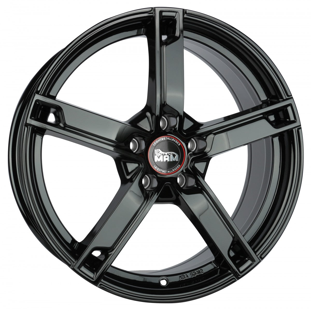 MAM W4 black painted Alufelge 7x17 Zoll ET35 LK 4x100 ML63.4