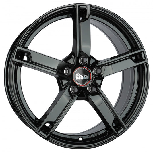 MAM W4 black painted Alufelge 7x17 Zoll ET35 LK 4x100 ML63.4