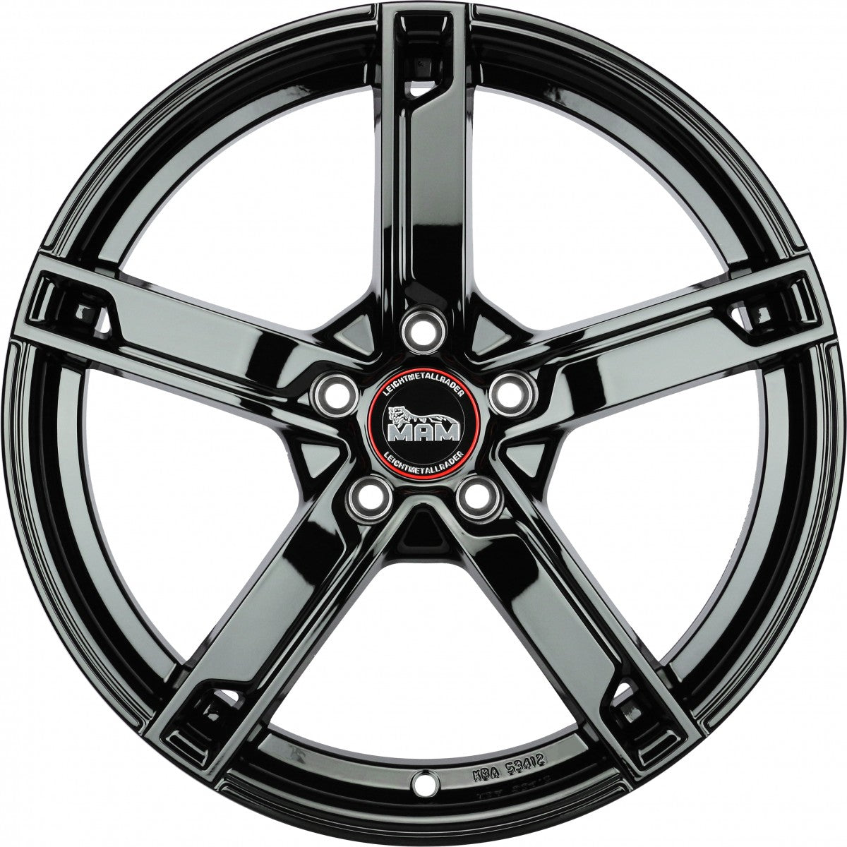 MAM W4 black painted Alufelge 7x17 Zoll ET35 LK 4x100 ML63.4 – Bild 2