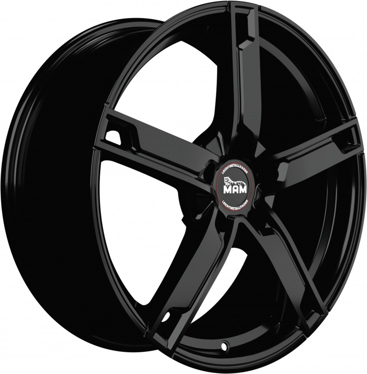 MAM W4 black painted Alufelge 7x17 Zoll ET35 LK 4x100 ML63.4 – Bild 3