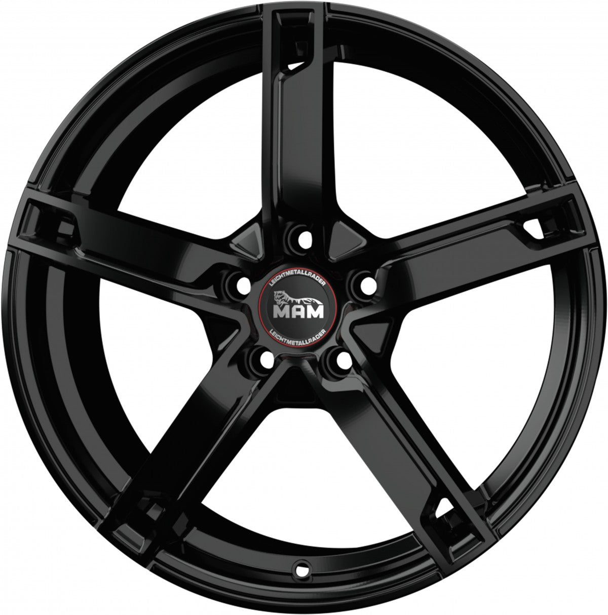 MAM W4 black painted Alufelge 7x17 Zoll ET35 LK 4x100 ML63.4 – Bild 5