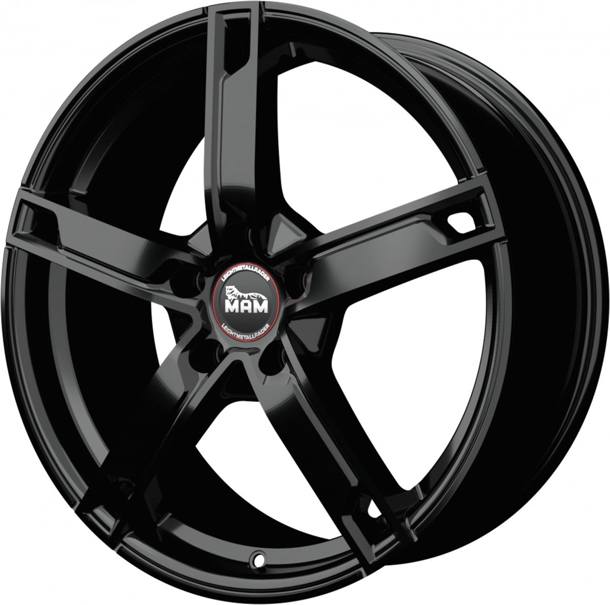 MAM W4 black painted Alufelge 7x17 Zoll ET35 LK 4x100 ML63.4 – Bild 6