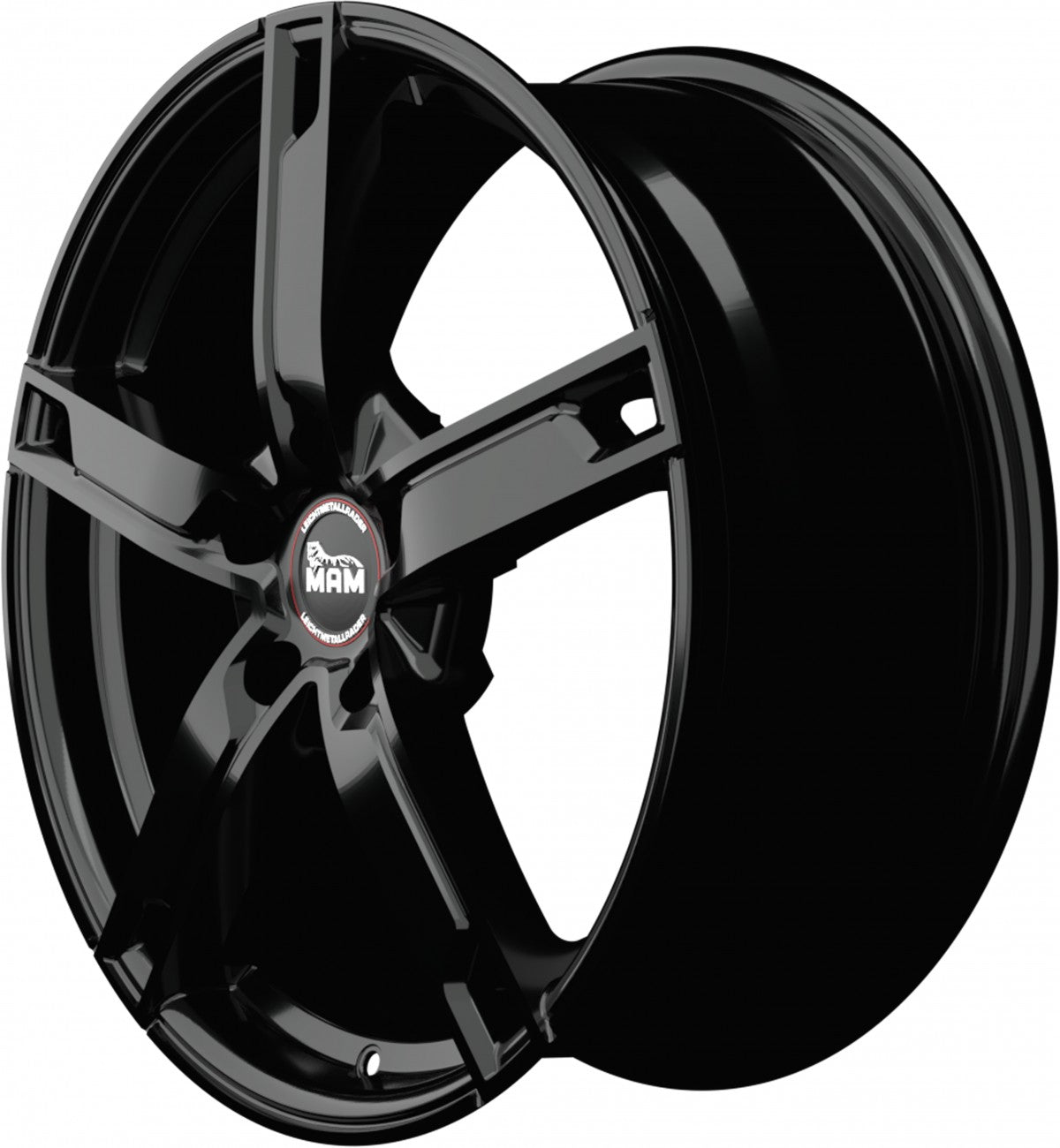 MAM W4 black painted Alufelge 7x17 Zoll ET35 LK 4x100 ML63.4 – Bild 7