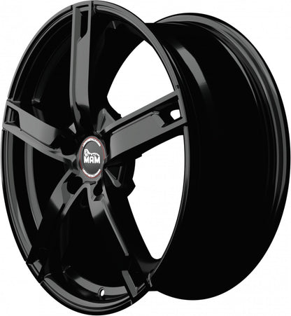 MAM W4 black painted Alufelge 7x17 Zoll ET35 LK 5x100 ML57.1 – Bild 7
