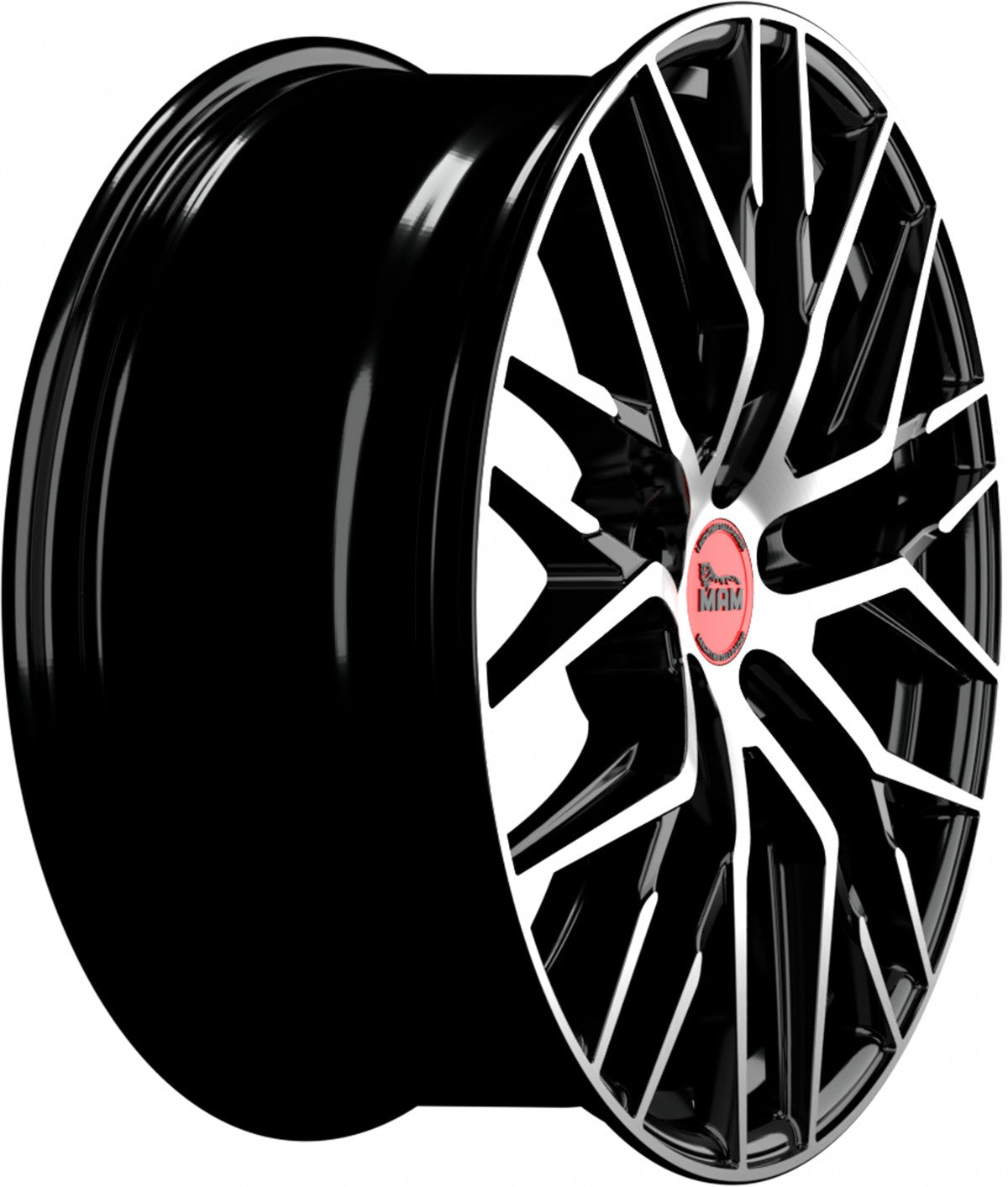 MAM RS4 black front polish Alufelge 7.5x17 Zoll ET35 LK 5x112 ML66.6 – Bild 4