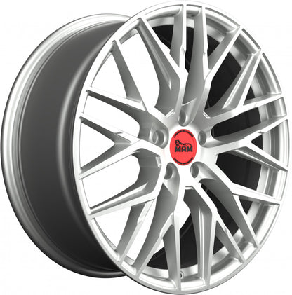 MAM RS4 matt silver painted Alufelge 7.5x17 Zoll ET35 LK 5x112 ML66.6 – Bild 3