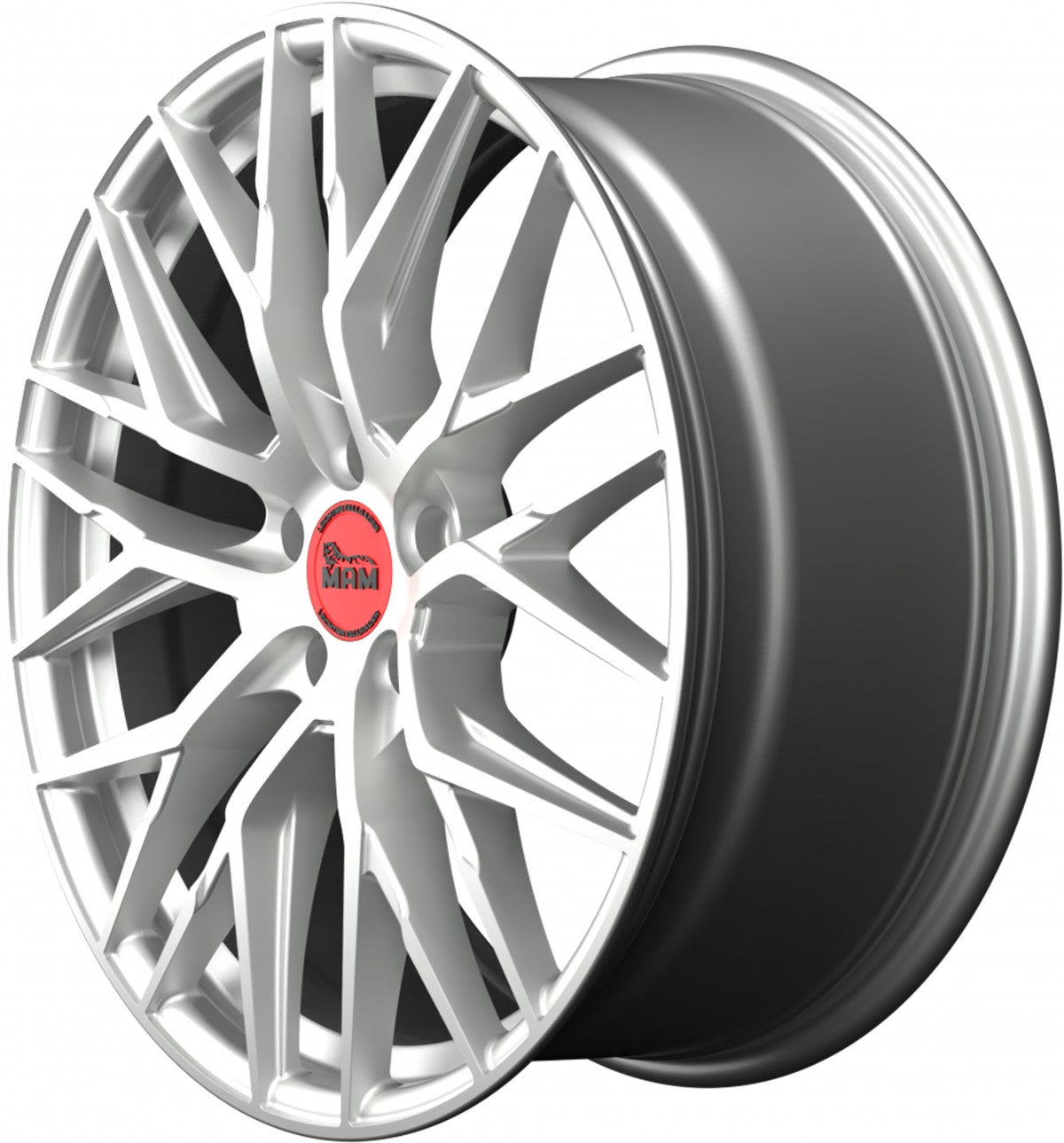 MAM RS4 matt silver painted Alufelge 7.5x17 Zoll ET35 LK 5x112 ML66.6 – Bild 7