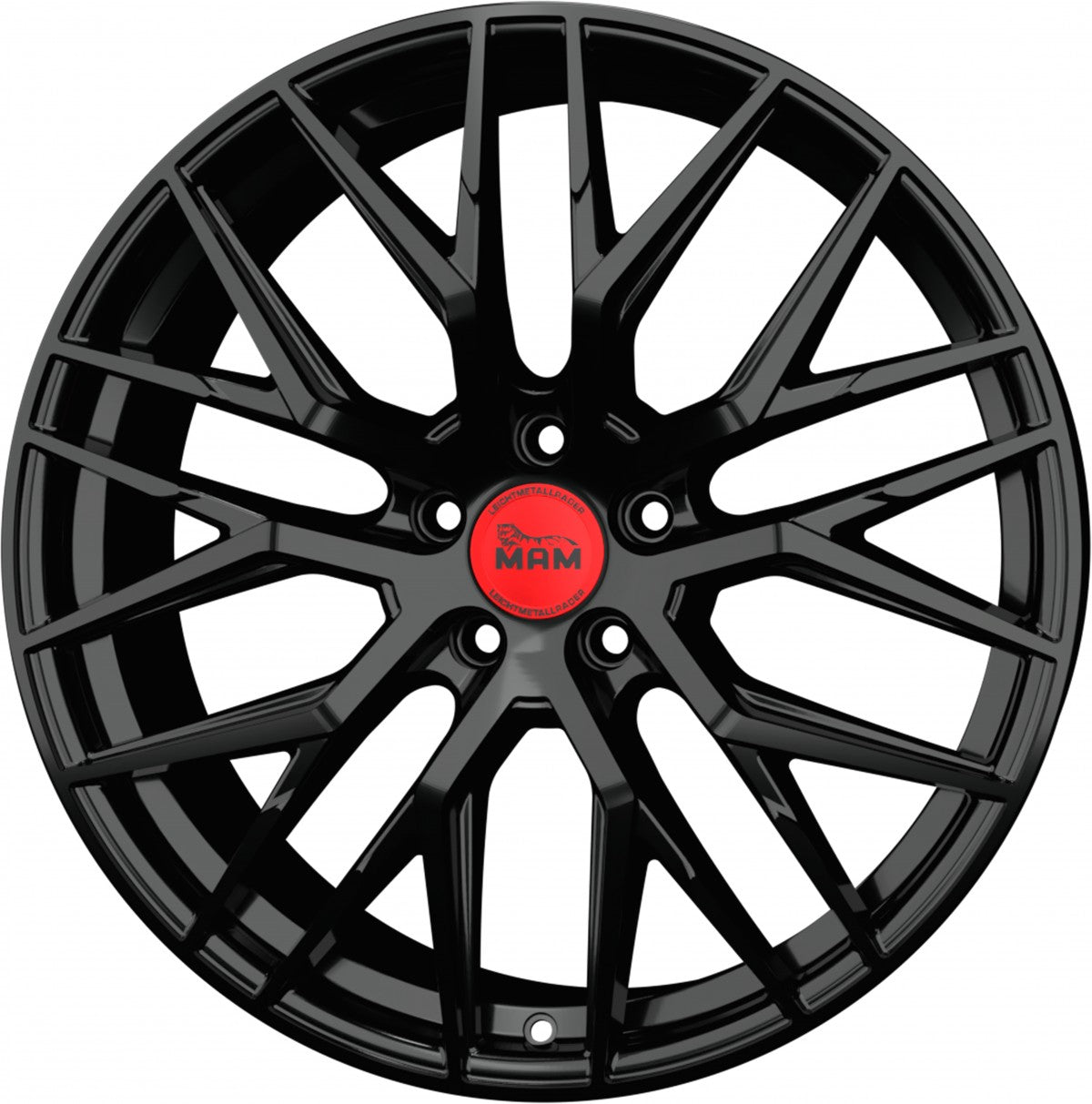 MAM RS4 black painted Alufelge 7.5x17 Zoll ET45 LK 5x112 ML66.6 – Bild 5