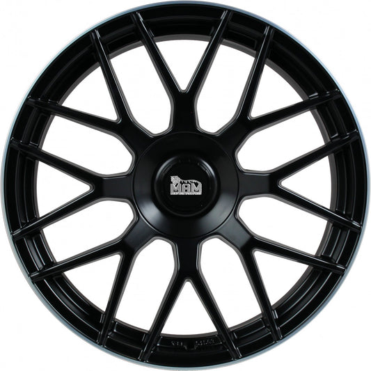 MAM GT1 matt black lip polish Alufelge 7.5x17 Zoll ET30 LK 5x100 ML63.4 – Bild 2