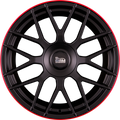 MAM GT1 Matt Black Lip Red (MBLR) Alufelge 8.5x19 Zoll ET30 LK 5x100 ML66.6