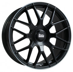 MAM GT1 matt black lip polish Alufelge 9.5x19 Zoll ET42 LK 5x112 ML66.6