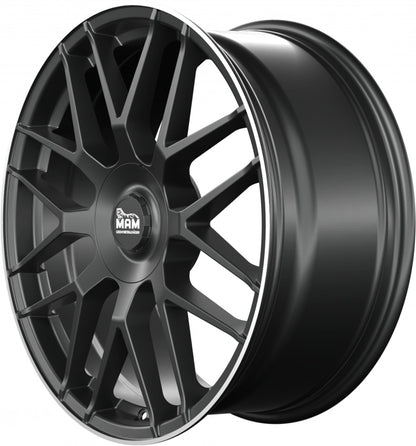 MAM GT1 matt black lip polish Alufelge 9.5x19 Zoll ET42 LK 5x112 ML66.6 – Bild 7