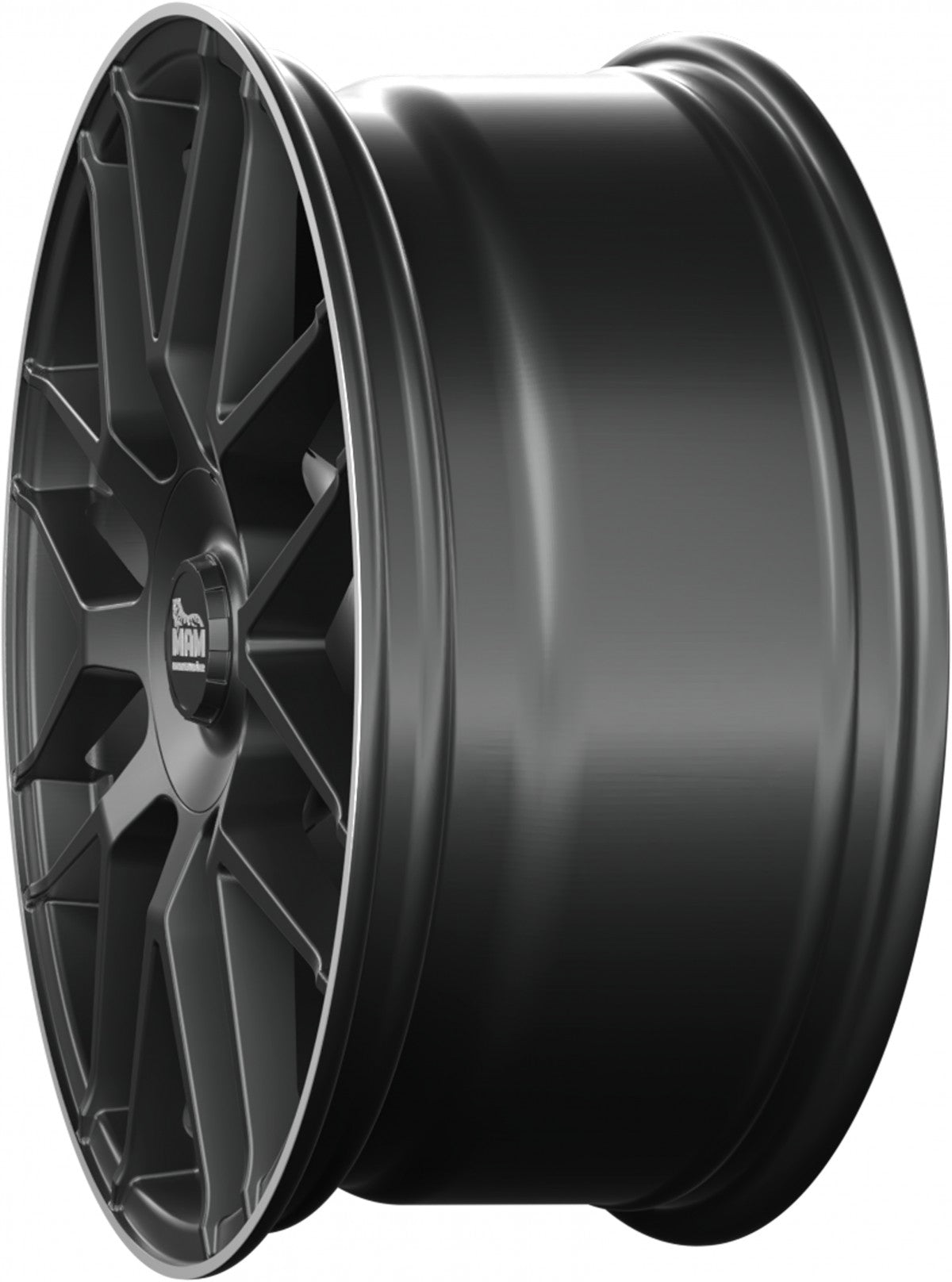 MAM GT1 matt black lip polish Alufelge 9.5x19 Zoll ET42 LK 5x112 ML66.6 – Bild 8