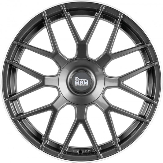 MAM GT1 palladium lip polish Alufelge 9.5x19 Zoll ET42 LK 5x112 ML66.6 – Bild 2