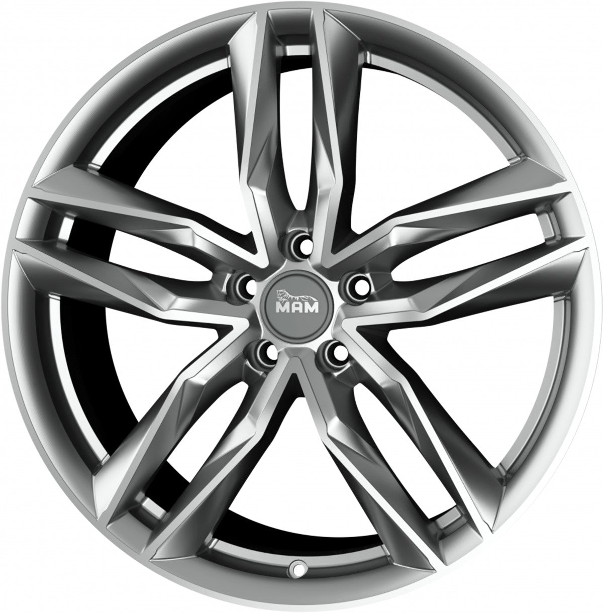 MAM RS3 palladium painted Alufelge 7x16 Zoll ET45 LK 5x114.3 ML72.6 – Bild 5