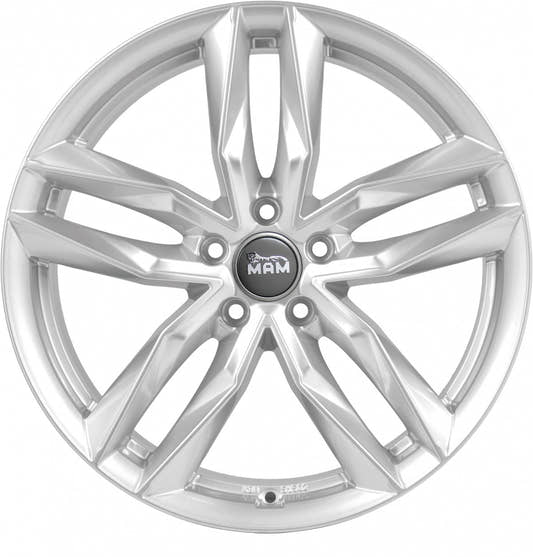 MAM RS3 silver painted Alufelge 7x16 Zoll ET45 LK 5x114.3 ML72.6 – Bild 2