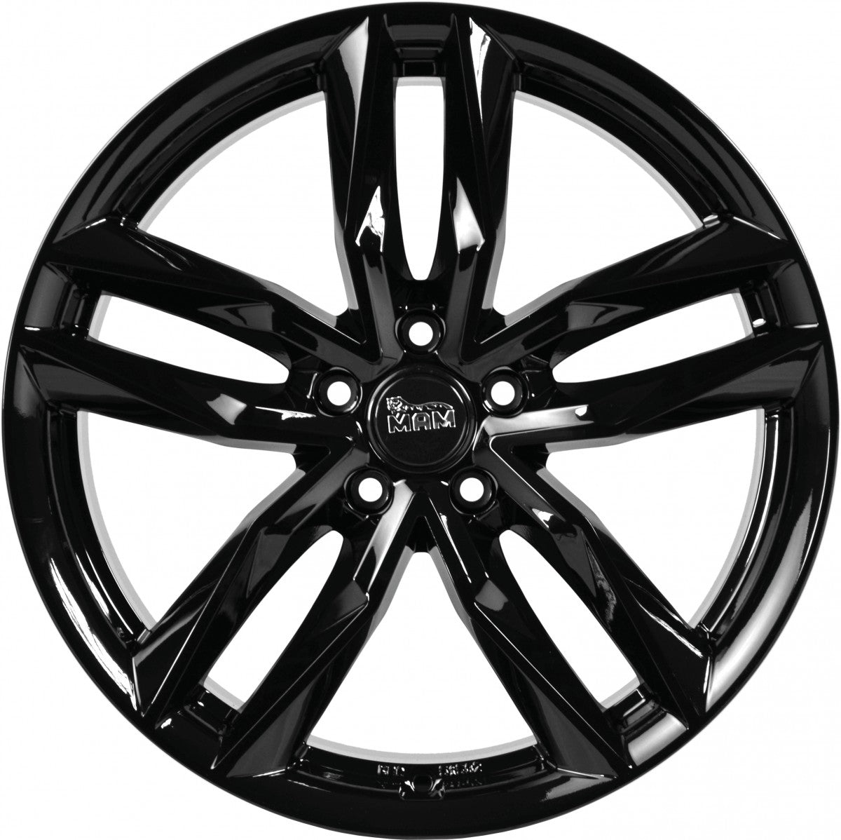 MAM RS3 black painted Alufelge 7x16 Zoll ET46 LK 5x108 ML72.6 – Bild 2