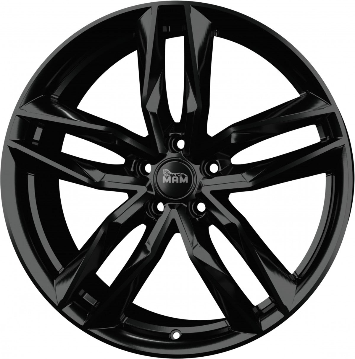 MAM RS3 black painted Alufelge 7x16 Zoll ET46 LK 5x108 ML72.6 – Bild 5