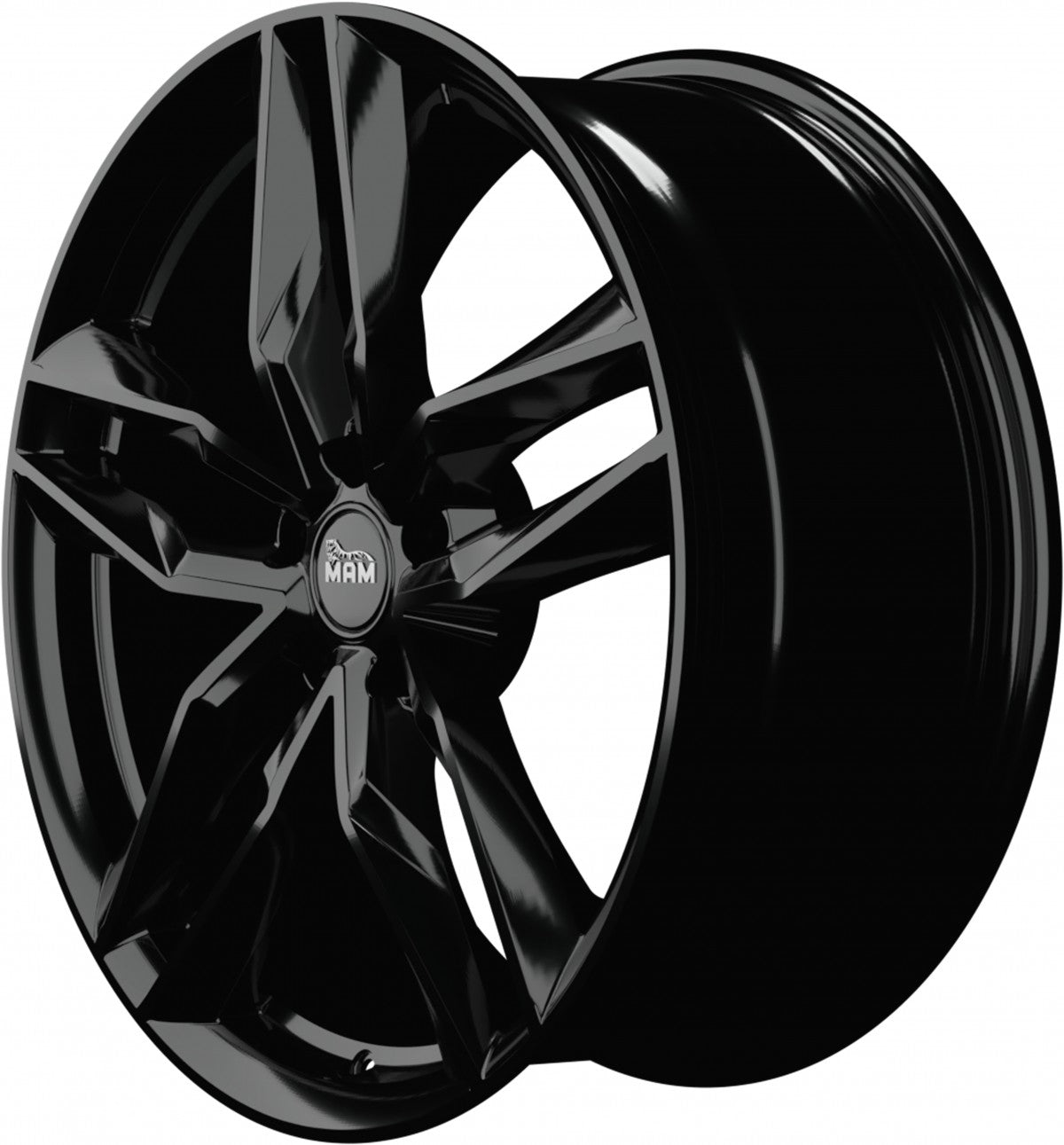 MAM RS3 black painted Alufelge 7x16 Zoll ET46 LK 5x108 ML72.6 – Bild 7