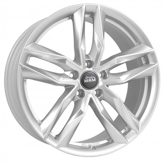 MAM RS3 silver painted Alufelge 7x16 Zoll ET46 LK 5x108 ML72.6